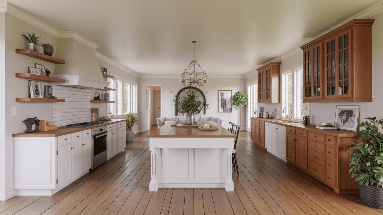 Open-concept kitchen transformation — Yucaipa CA